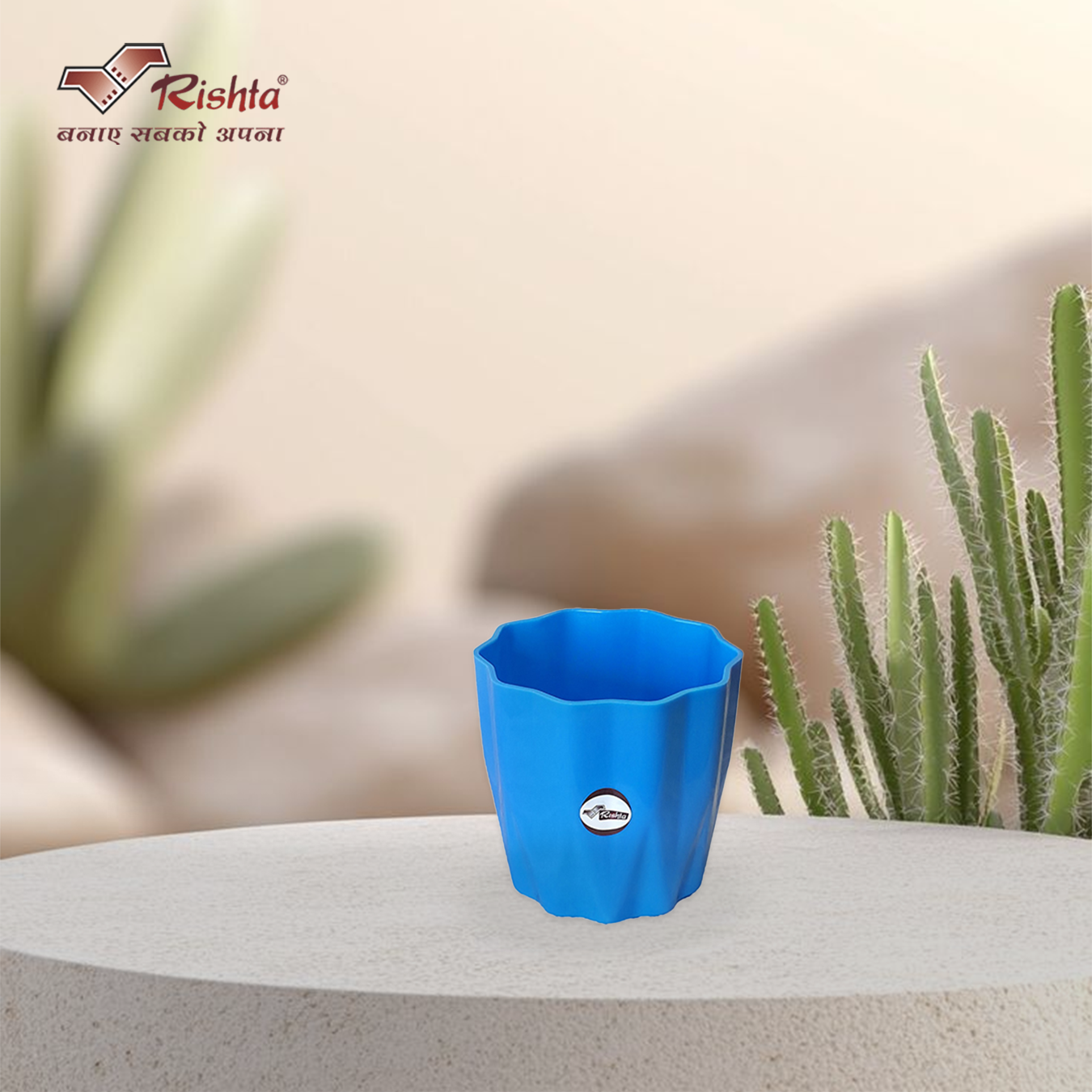 Rishta® Lotus Planter Pot - Set of 5pc - Image 4