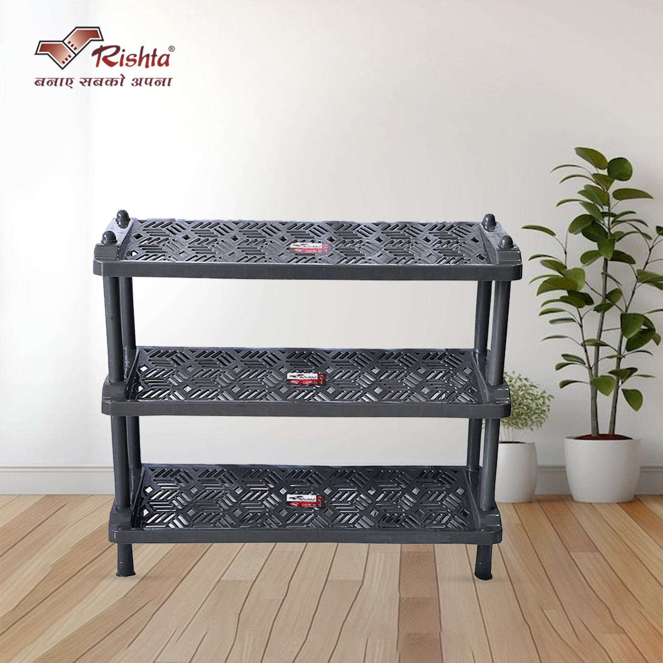 Rishta® Crazy Shoe Rack – 3 Layer - Image 5