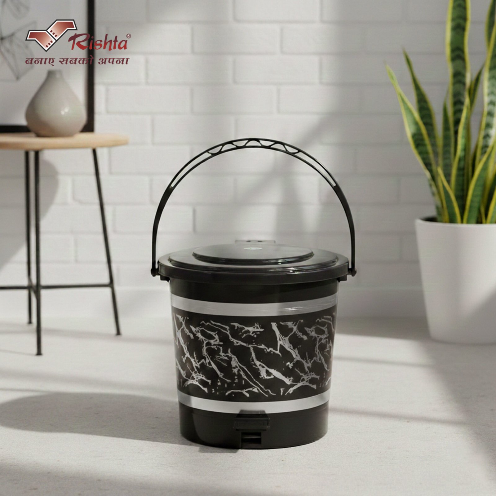 Rishta® Black Era Pedalbin - Image 3