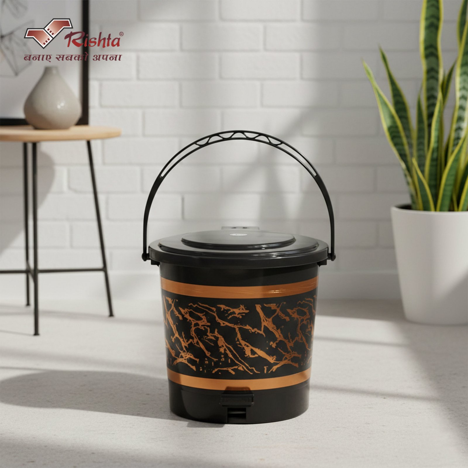 Rishta® Black Era Pedalbin - Image 2