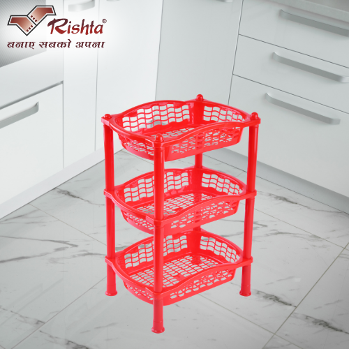 Rishta Plastic Multipurpose Storage Rack - Image 3