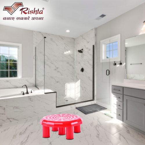 Rishta Plastic Mini Bathroom Stool - Image 3