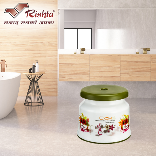 Rishta Plastic Designer Printed Stool