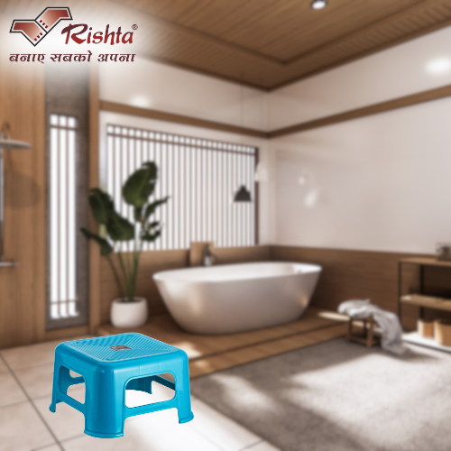 Rishta Plastic Square Stool - Image 4